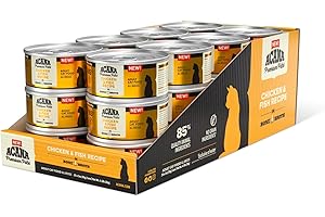 Acana Wholesome Grains Premium Pate Wet Cat Food, High Protein Chicken and...