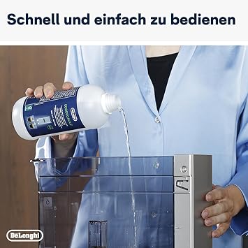de'longhi original ecodecalk dlsc502 descaler for coffee machines y automatic coffee machines universal limescale remover for 10 descaling operations contains natural raw materials of organic origin 2 x 500 ml