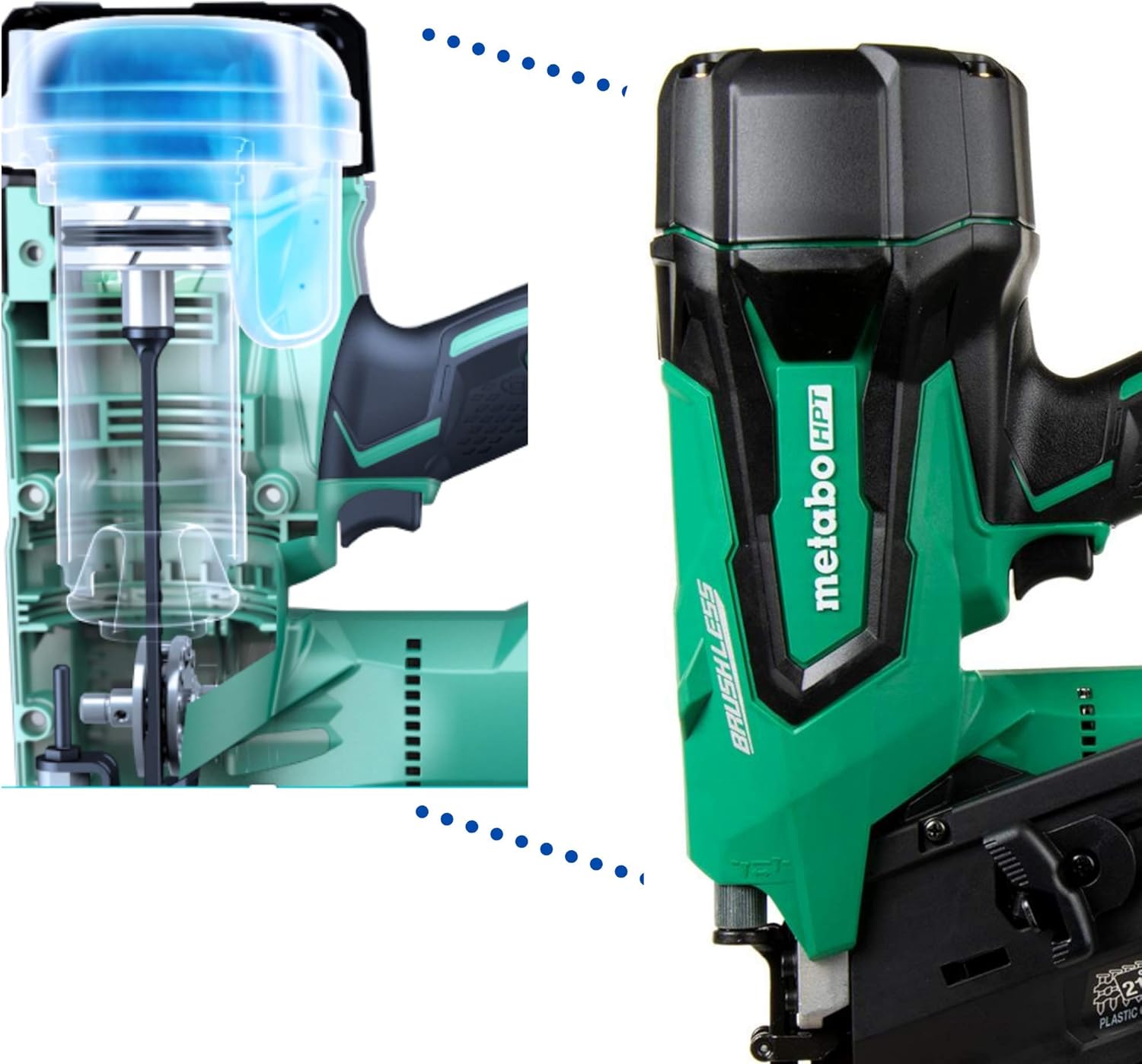 Buy Metabo HPT Cordless Framing Nailer Kit, 18V, Brushless Motor, 2 Up