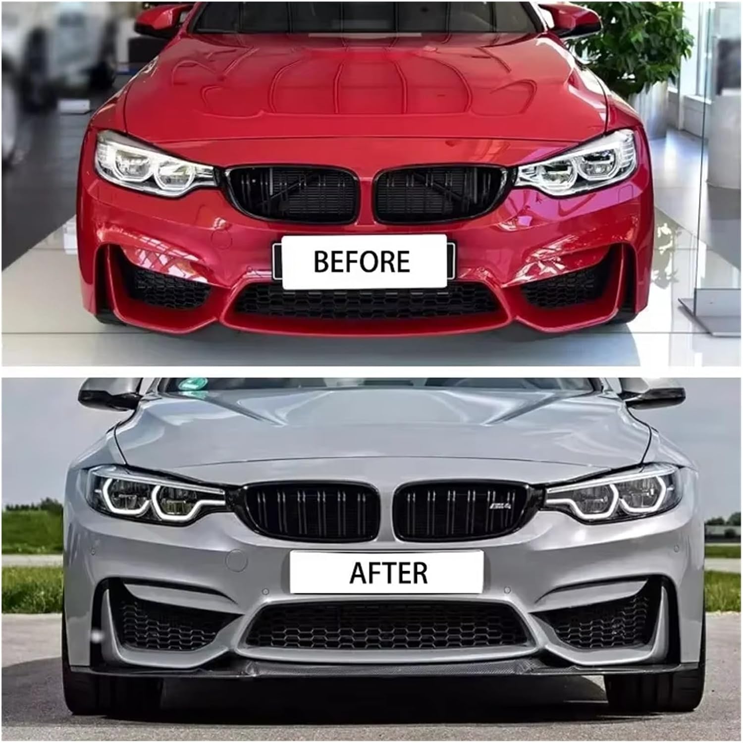 に適合する F80 に適合する M3 F82 F83 に適合する M4 2015-2020 【スタイルサイドスカートボディキットバンパーエクステンション】 フロントショベルカー