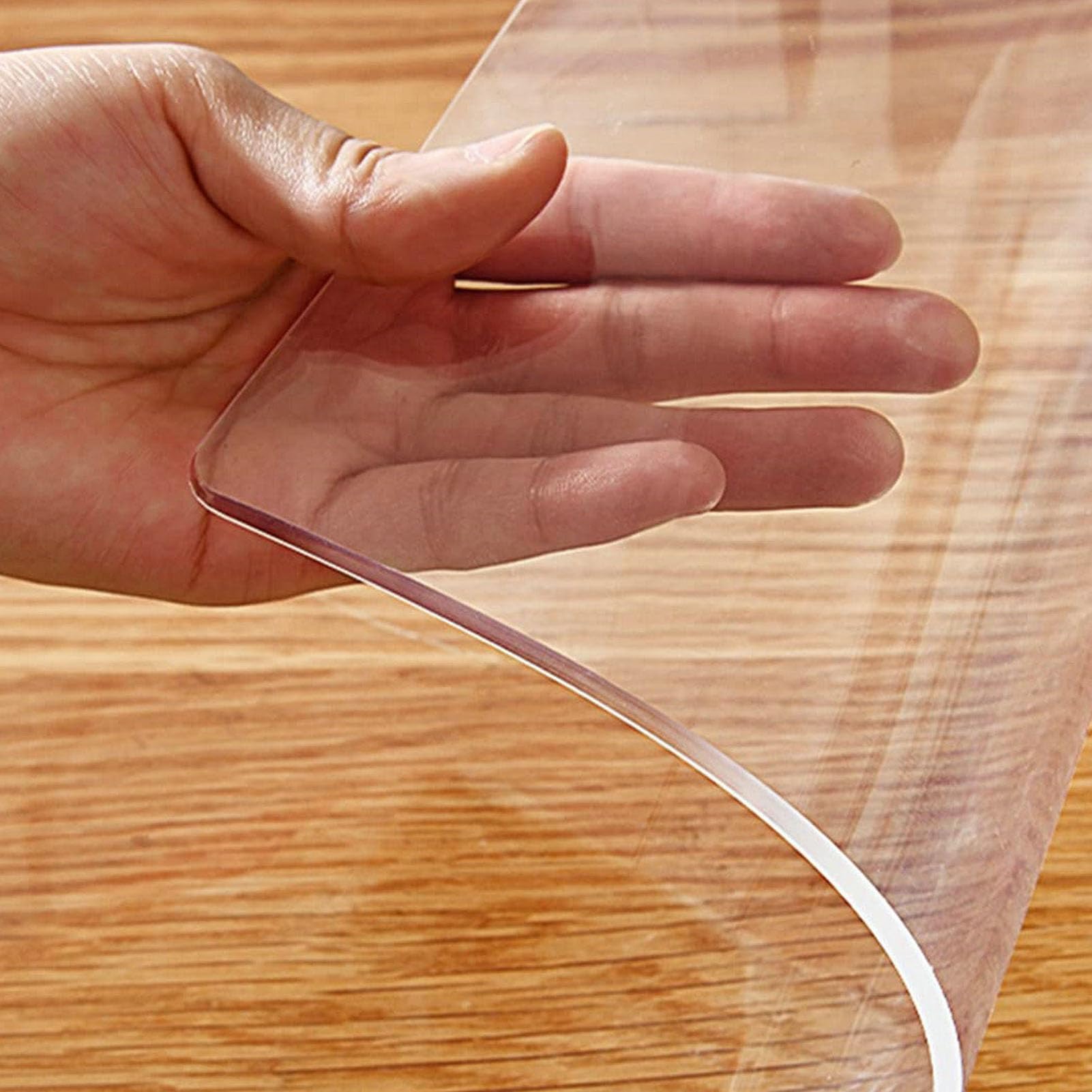 Tapete transparente antideslizante de PVC para silla, protector de suelo impermeable para alfombras y suelos duros, tapete de oficina, duradero, transparente, protector de parquet y laminado