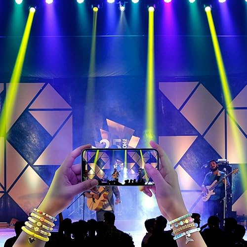 Miniatura 7 de THRELE Kit de fabricación de pulseras de cuentas de arcilla de 18000 piezas, 6 cajas de 96 colores, kit de fabricación de joyas de amistad, juego de