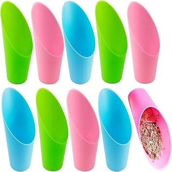 ROYHOO 9PCS Bonsai Soil Scoop Plastic Succulent Soil Scoop Indoor Plants Little Small Potting Shovel Bucket Shovel for Garden Planting