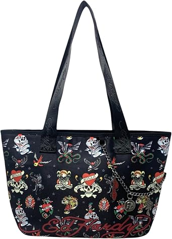 ED HARDY Womens Logo Tote Bag