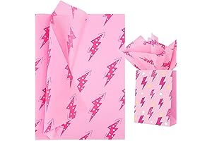 HolyMaji Preppy Flair with Pink Lightning Bolt Tissue Paper