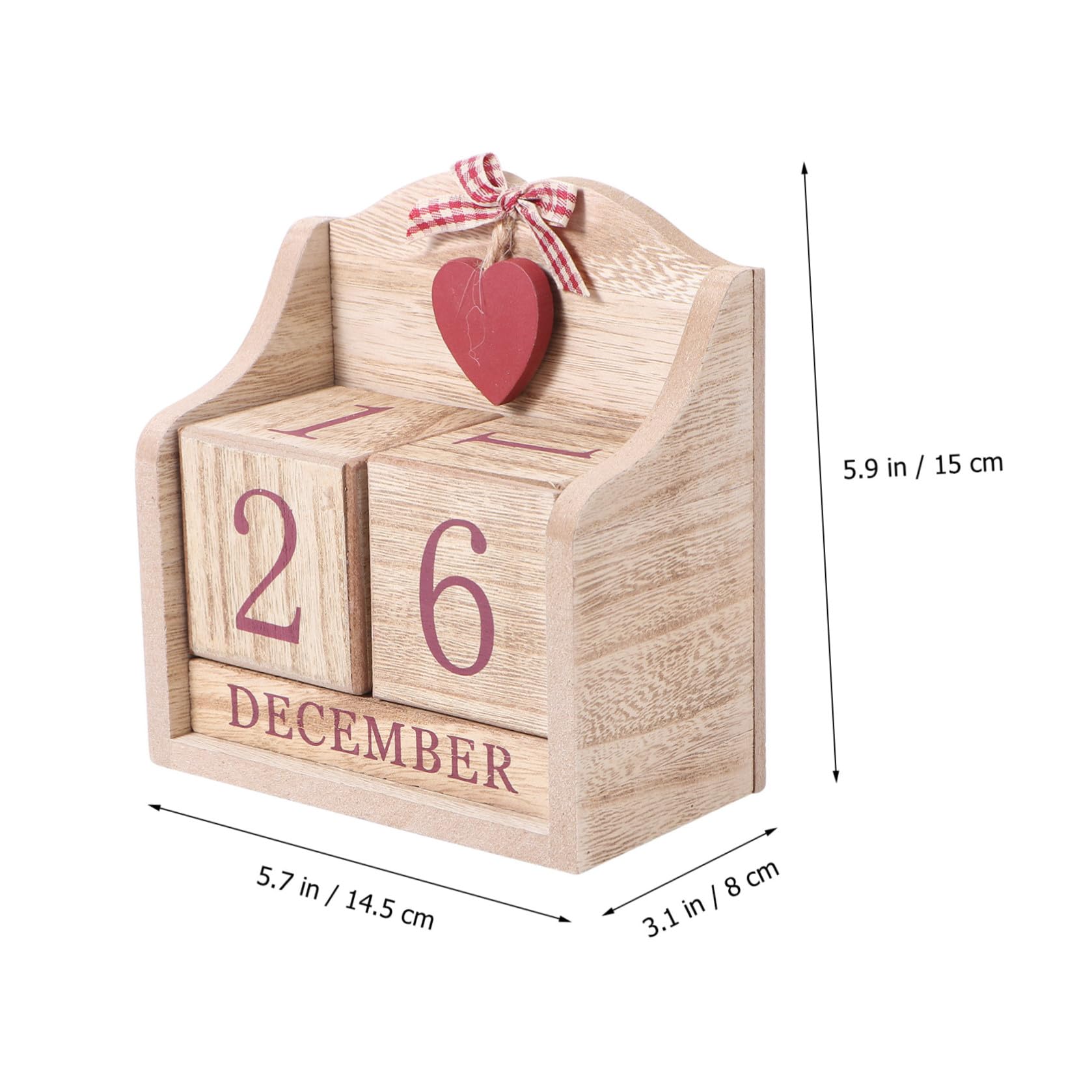 Uonlytech Calendario in Retrò Cambio Data Manuale, Decorazione Unica per Casa e Regalo Artigianale