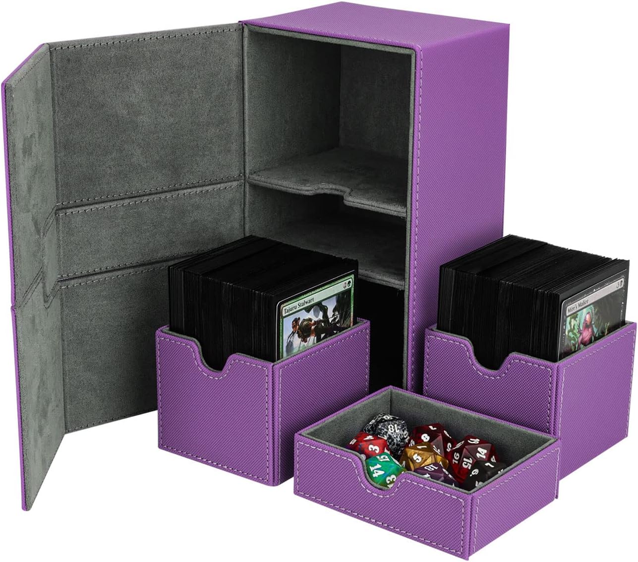 Scimi XLarge Sideloader Double Deck Box for 200+ Double Sleeved Cards Designed for