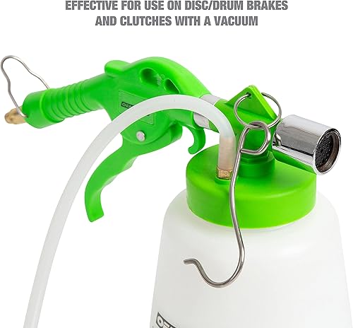 Miniatura 4 de OEMTOOLS Purgador de freno neumático 22505 1L con botella de recarga automática, kit de purga de frenos con kit de purga al vacío y botella de purga