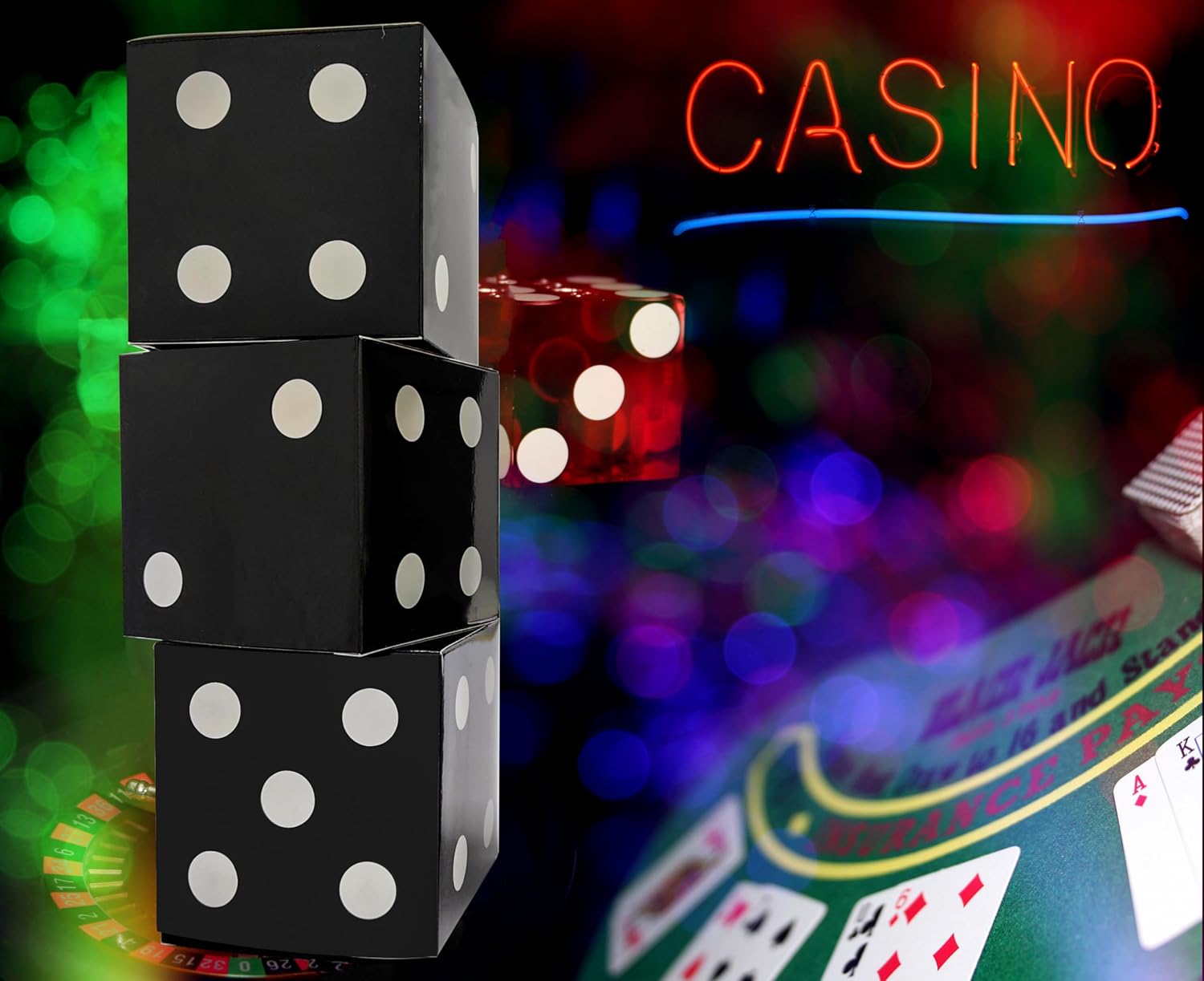 Eylola 6 Pcs Black Floral Dice Boxes 8 x 8 x 8 Inch - Bulk for Centerpieces, Casino Party Decorations, Game Night Decorations, Casino Themed Party Goodie Boxes, Gift Box