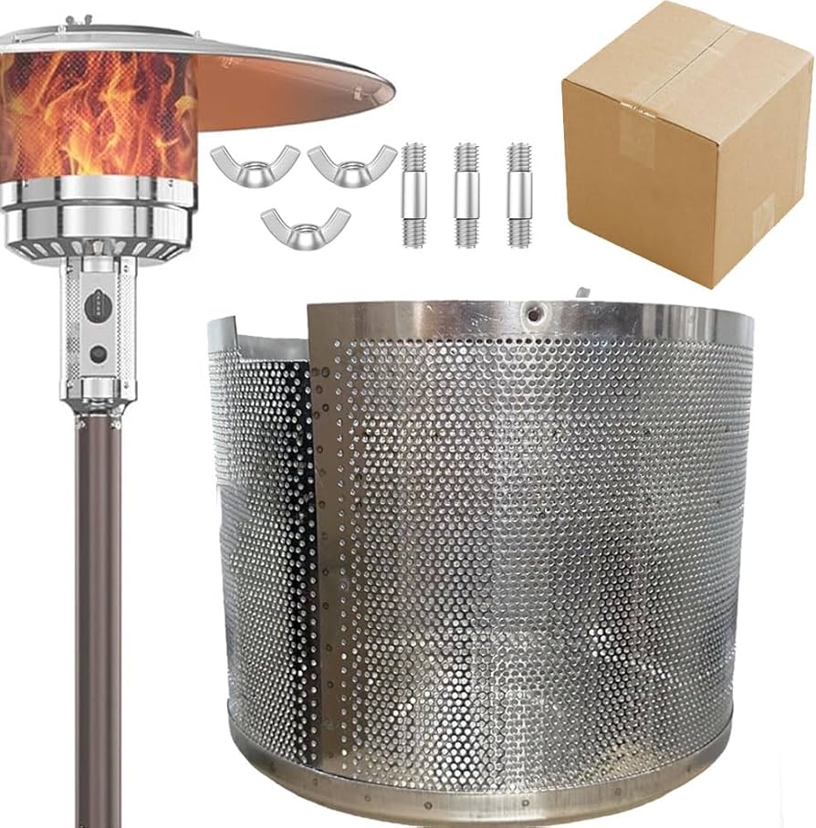 Piramide heater zilverkleurig huren - Design terrasverwarmer excl. gas