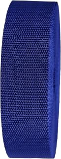 Cincha, cinturón de equipaje, correas de mochila, correa de cincha de polipropileno resistente de 50 mm de ancho for bolsas, mochilas, flejes de carga de equipaje, 10 yardas/rollo ( Color : Blu )