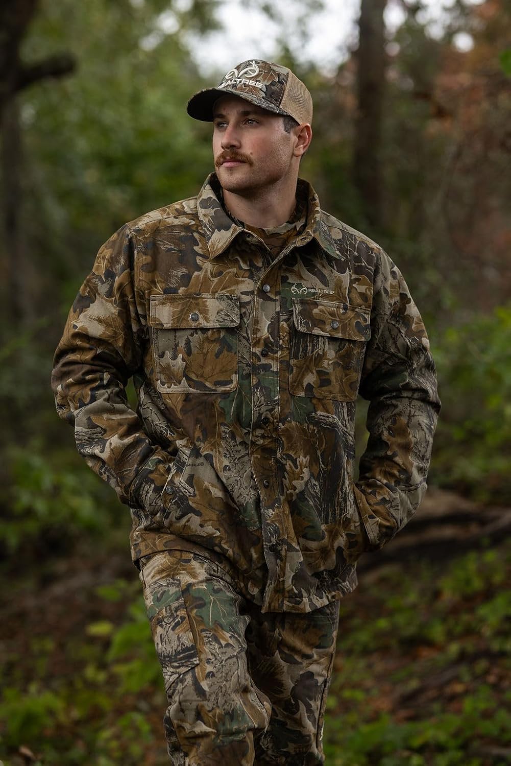 Realtree Camo Farm Hand Men's Insulated Canvas Duck Work Hunting Jacket