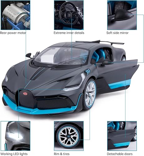 Miniatura 4 de RASTAR Auto RC | Escala 1/14 2.4Ghz Bugatti Divo Radio Control Remoto R/C Vehículo Modelo de Coche de Juguete para Niños Niños