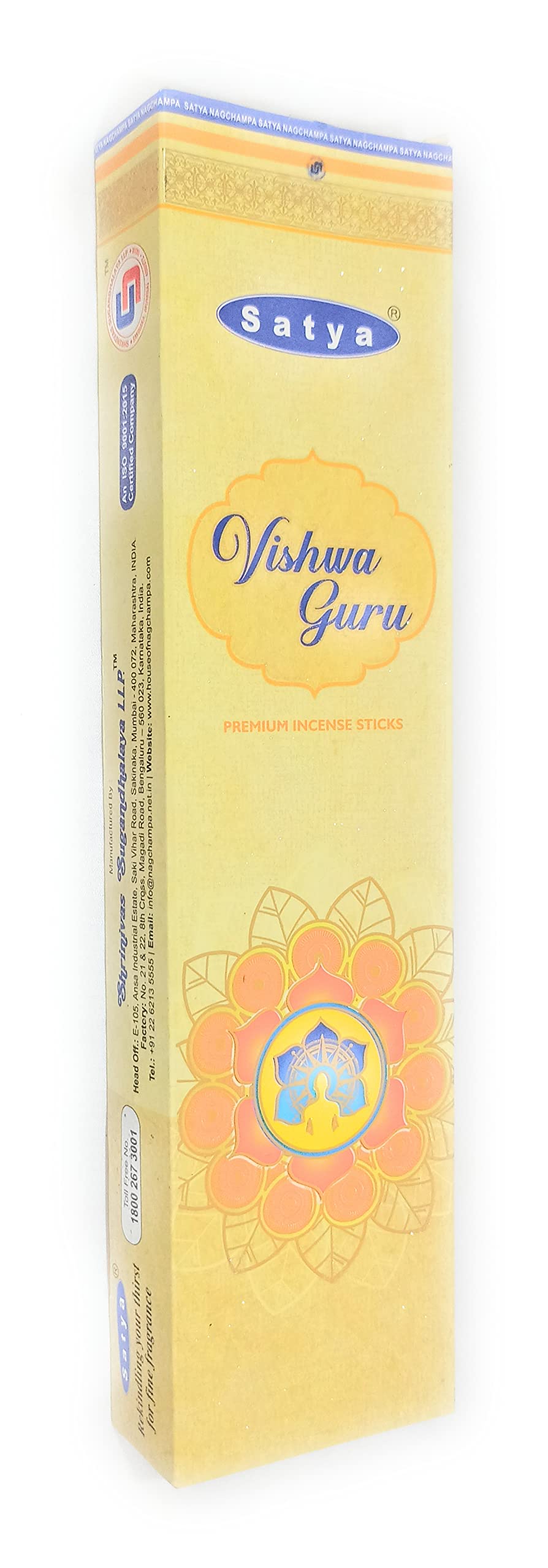 Satya Vishwaguru Incense Sticks (Pack of 6)