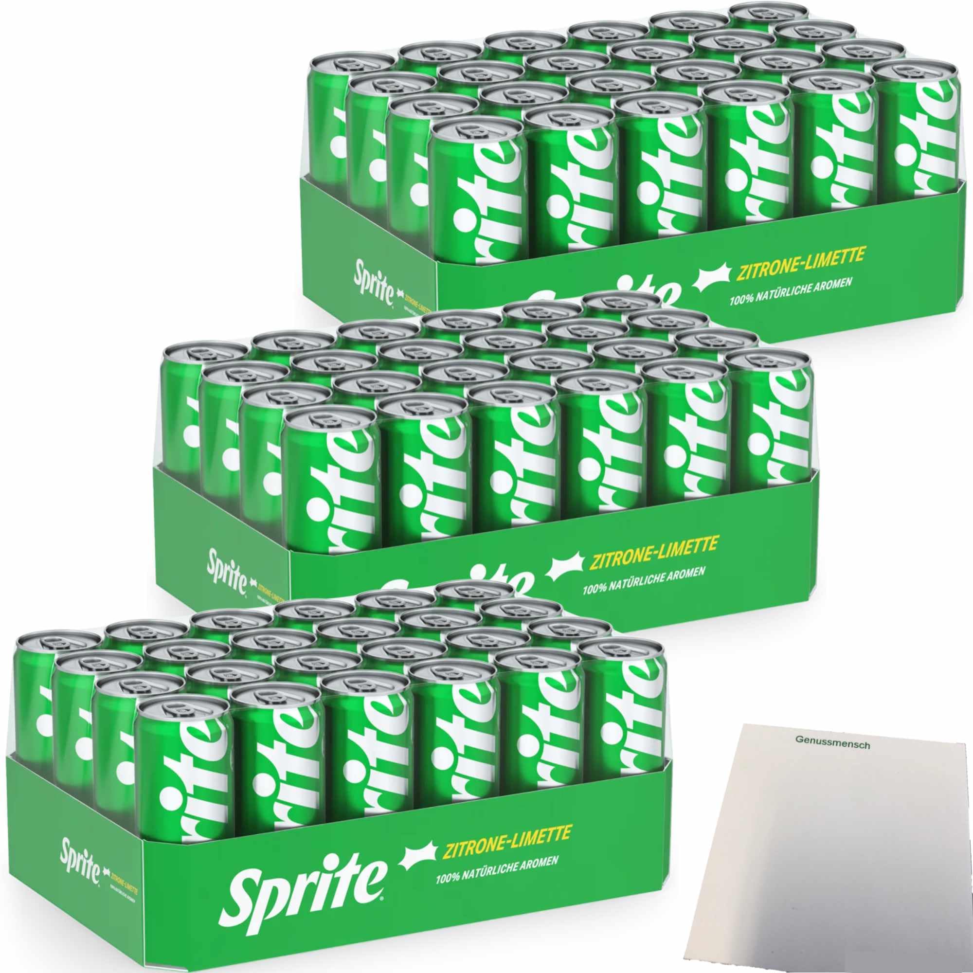 usy Bundle für Sprite Zitrone/Limette VPE 3er Pack (3x24x 0,33L Dose) + usy Block