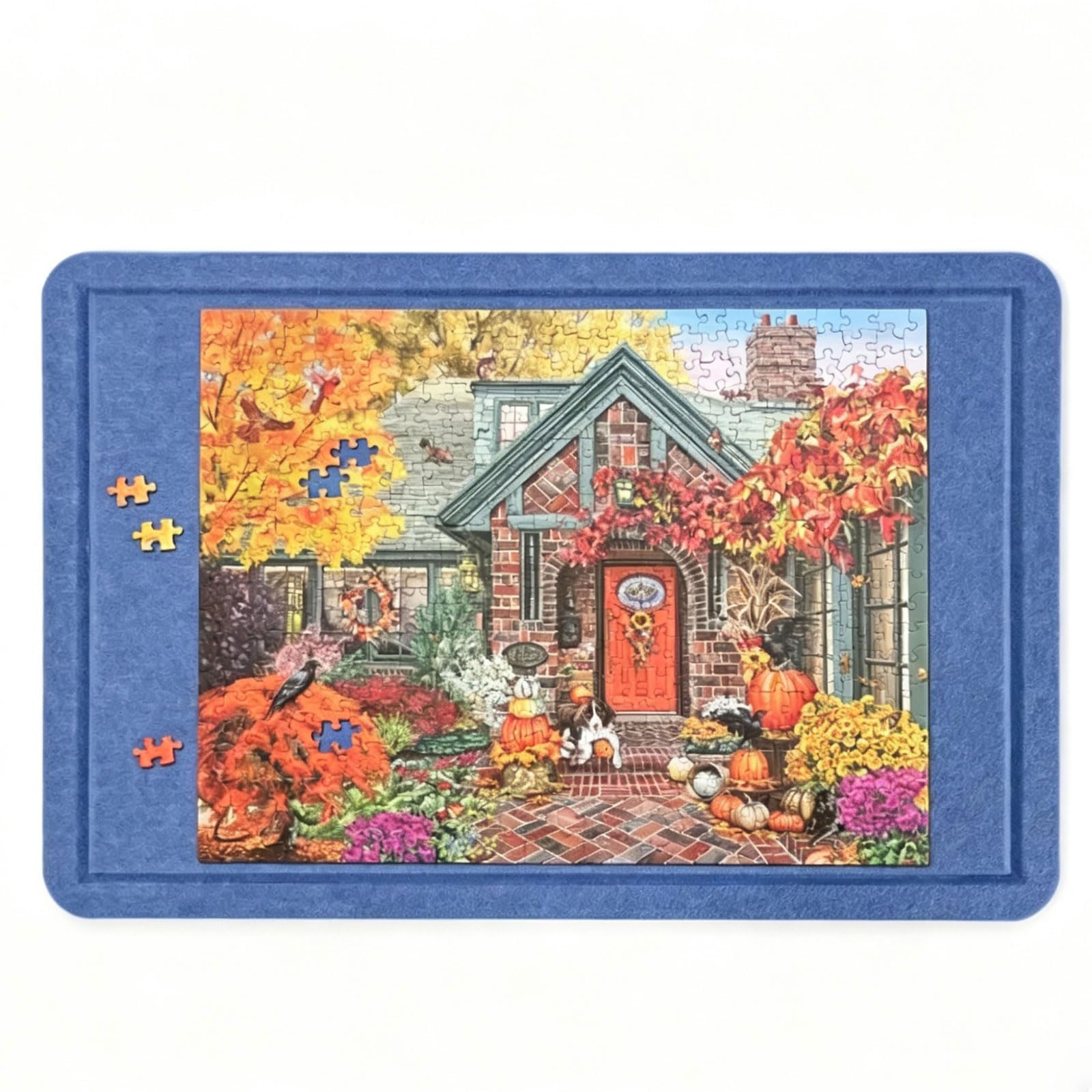 Tablero de Rompecabezas Plegable,Alfombrilla de Fieltro Grueso Antideslizante,Tablero para Guardar y Organizar Rompecabezas,Accesorio para Puzzles,para Adultos y Niños,Ligero