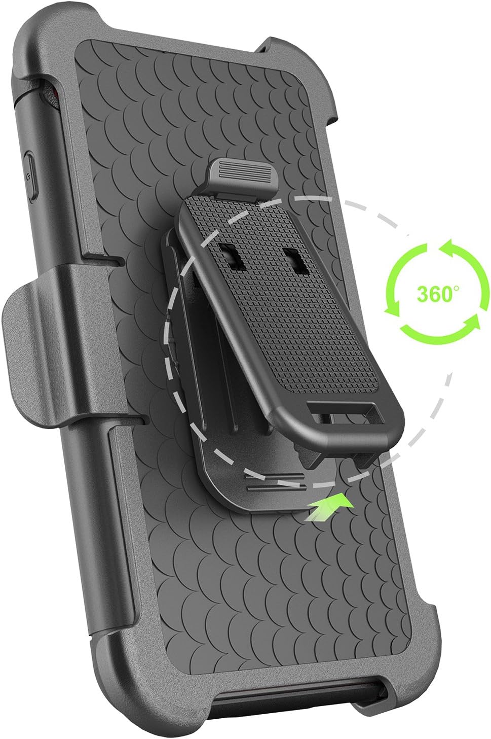 iPhone 8 Plus Case, iPhone 7 Plus Case Belt Clip, BENTOBEN Heavy Duty Full Body Rugged Shockproof Kickstand Holster Cover Hybrid Hard PC Protective Phone Case for iPhone 8 Plus/iPhone 7 Plus, Black