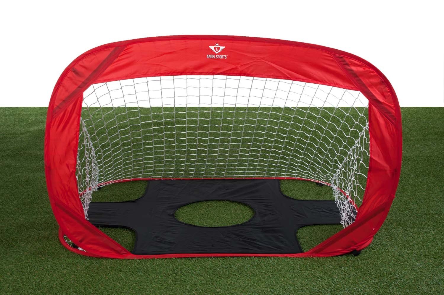 Engelhart - 725015 bramka do piłki nożnej Pop Up z tarczą, 120 x 81 x 73 cm