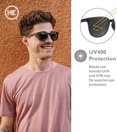 Miniatura 3 de Knockaround Paso Robles Polarized Square Sunglasses for Men & Women - Trendy Sunglasses - UV400 Protection