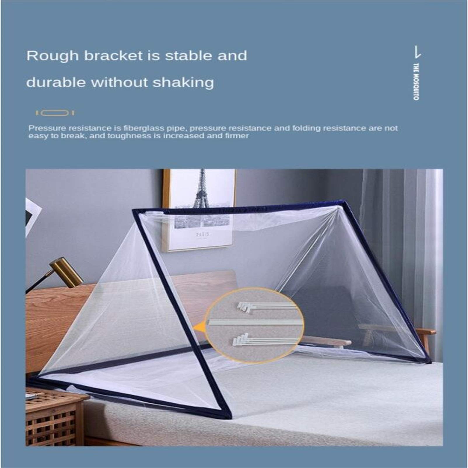 Moustiquaire Pliable Ultra-légère - Tente Anti-moustiques Sans Installation - Pour Lit, Camping Et Voyage