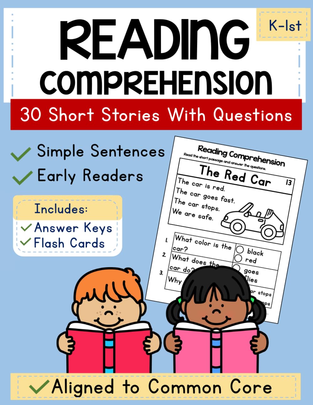 Beginning Reading Comprehension: Reading Passages and Questions for Early Learners