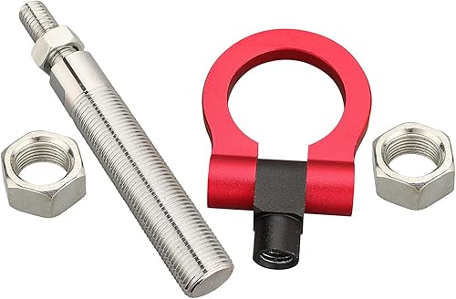 Miniatura 5 de Kit de gancho de remolque para parachoques delantero y trasero de color rojo resistente para Toyota RAV4 Yaris Camry (rojo 1)