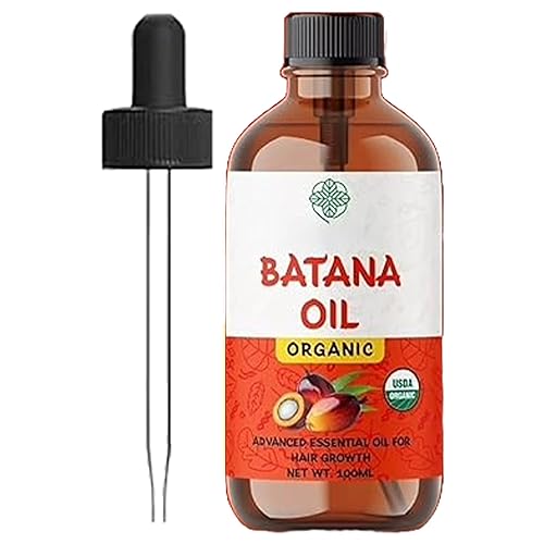Aceite de batana crudo orgánico de 3.5 onzas líquidas de aceite de crecimiento del cabello de primera calidad para cabello más grueso y fuerte, 100%