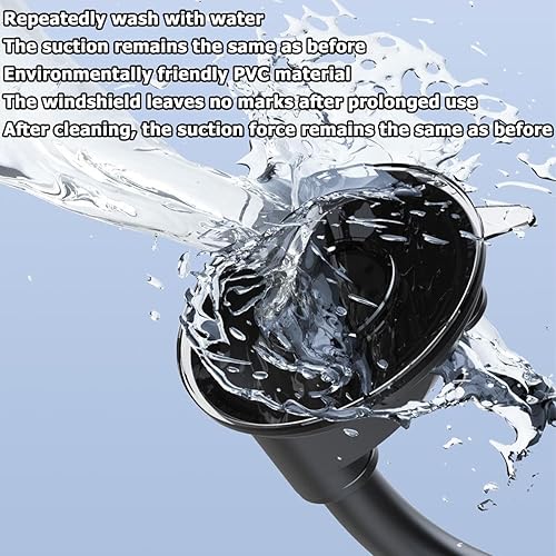 Miniatura 5 de Soporte para teléfono de automóvil para parabrisas de salpicadero, fuerte ventosa, soporte para teléfonos celulares de vehículo, rotación de 360,
