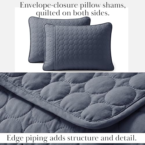 Miniatura 5 de Southshore Fine Living, Inc. Juego de ropa de cama de tamaño grande, colcha ligera tamaño Queen, juego de edredón suave de 3 piezas con dos fundas