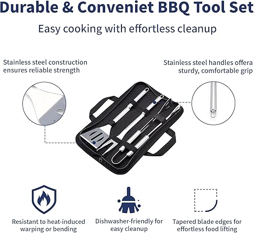 Miniatura 4 de Ahumador vertical de carbón de 16 pulgadas, mini parrilla de barbacoa, hoguera, 3 en 1 con termómetro integrado, ventilación de aire ajustable,