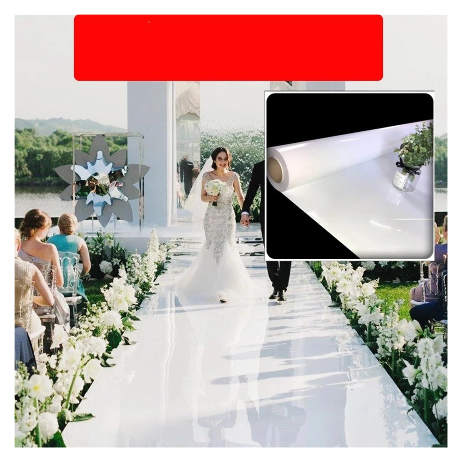 Hochzeitsteppich Gangläufer Hochzeit Spiegel Teppich Gang Läufer 1M breit for T Station Dekoration weiß lila Farbe(Gold,100M,1.2M)