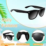 ASTARON Lunettes de soleil noires en vrac, 12 pack Lunettes de soleil pour Summer Beach Pool Mariage Anniversaire Fournitures de fête