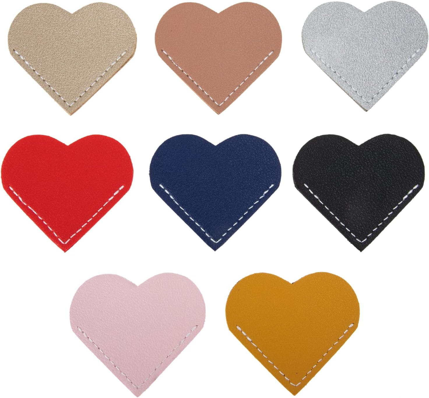 Marcapáginas De Cuero Con Forma De Corazón , 6 Esquina Para Libros Mujeres Niños Libro Accesorios Para Amantes De La Lectura Linda De Hecha A Mano Los Soporte I.1032107502