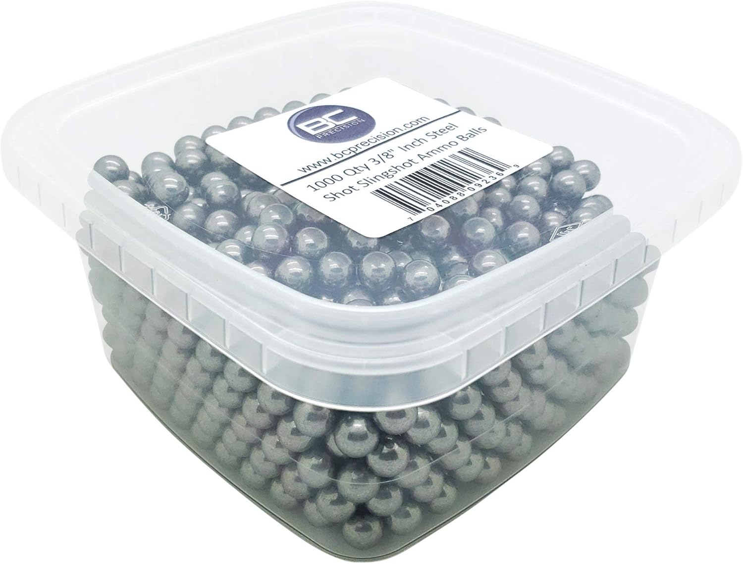 BC Precision (Jaxshot) 3/8" Slingshot Ammo Balls, Grade A Steel Balls, Easy Grip, Smooth Pull Back, Accurate Flight, Slingshot Hunting