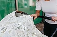 Vista 4 de Copper Pearl Funda multiusos: fundas de asiento de automóvil, funda de lactancia y funda de cochecito para el sol, tela elástica, uso para todas