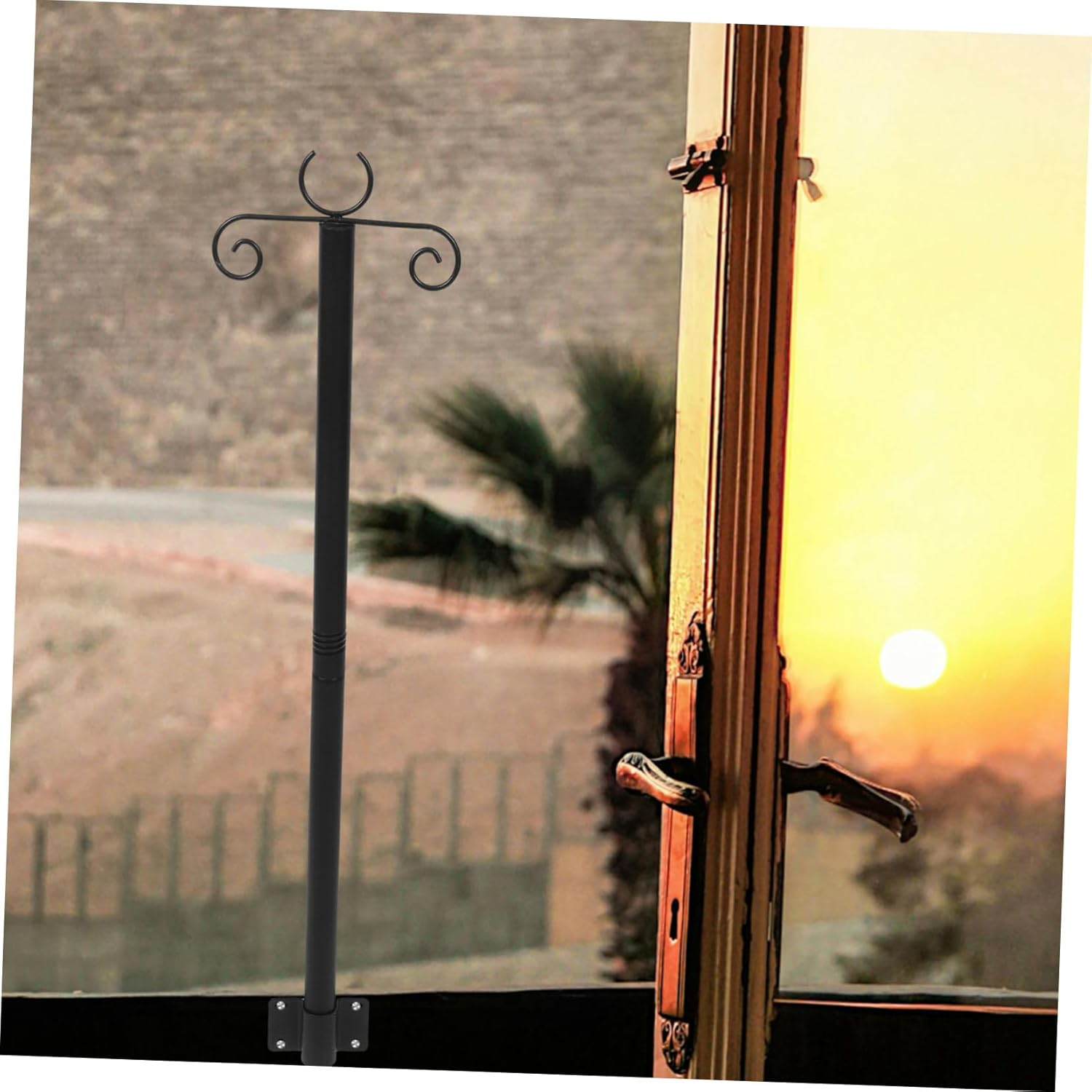 2sets Outdoor String Light Support Pole of Durable Hangers for Garden Terrace and Fence Effortless Installation for Bird Feeders and String Lights