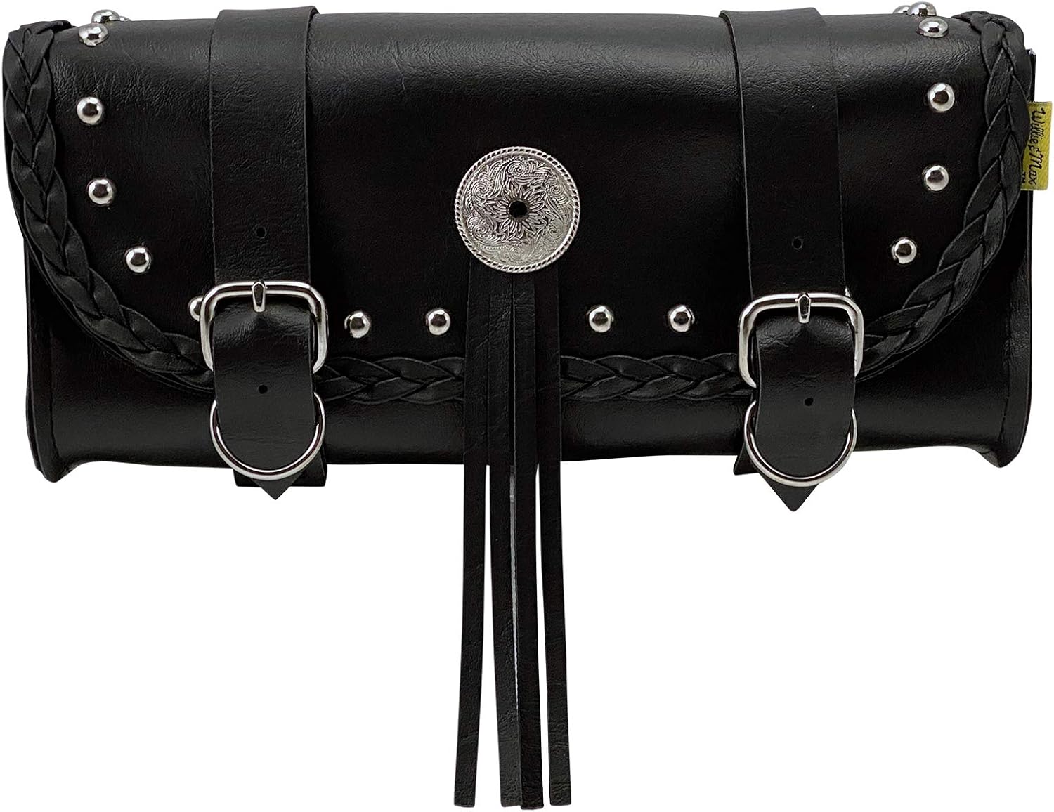 Dowco Willie & Max 58232-20 Braided Series: Synthetic Leather Motorcycle Tool Pouch, Black, Universal Fit : Automotive