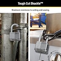 Vista 3 de Master Lock M15XDLF Magnum - Candado resistente con llave, 1 paquete, laminado