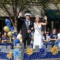 Vista 6 de Anderson's Majestic - Coronas de terciopelo King con banda de estrella, 6 pulgadas, corona para hombre, baile de graduación, regreso a casa, realeza