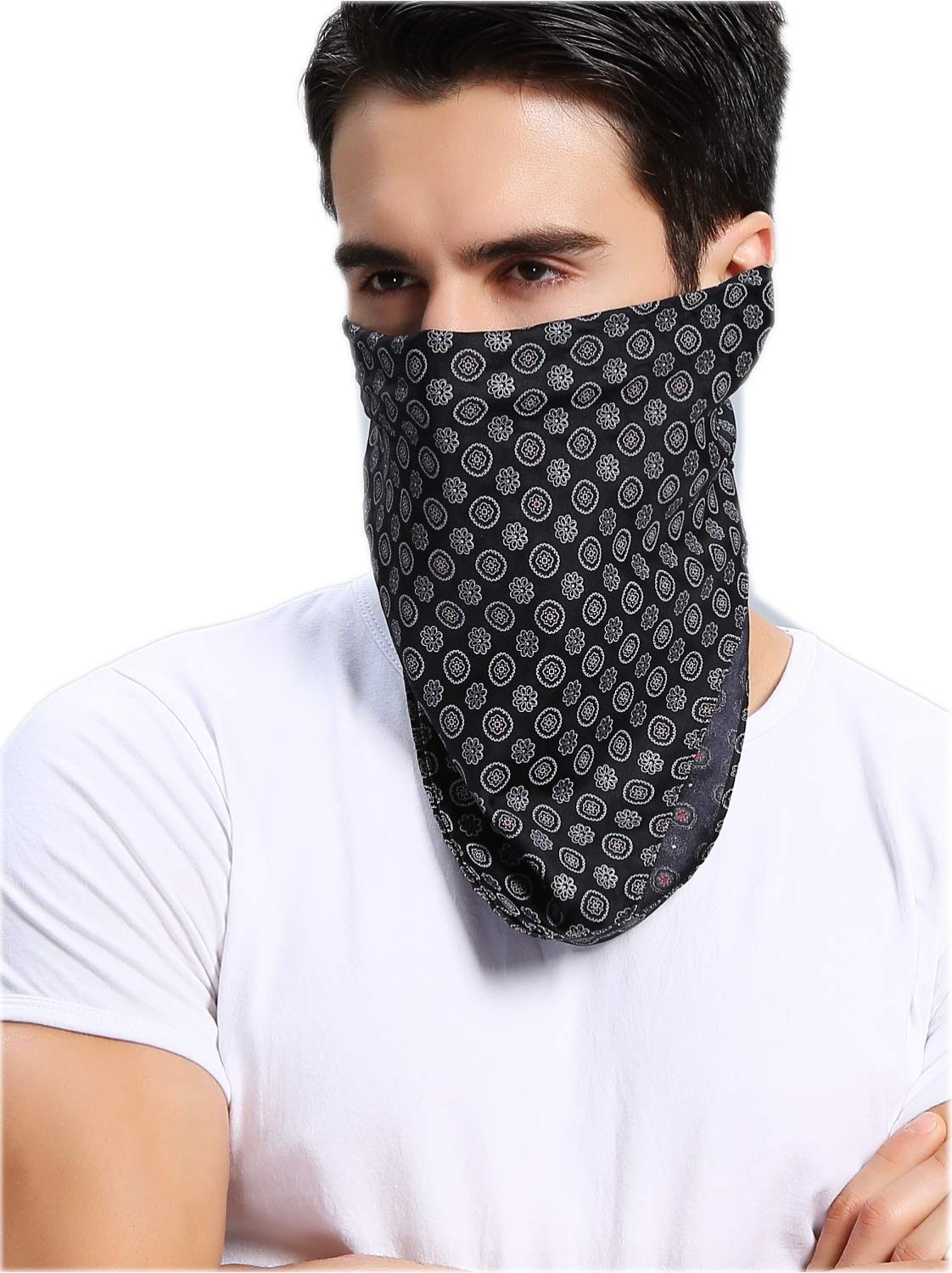 Prettystern100% Seide Damen Herren Bandana Halstuch Nickituch