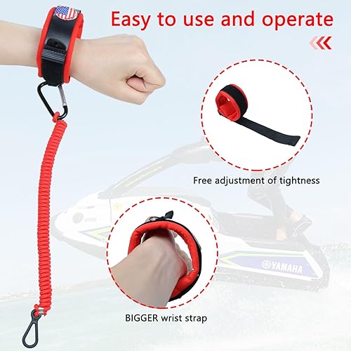 Miniatura 4 de Llavero de moto acuática, Rojo -