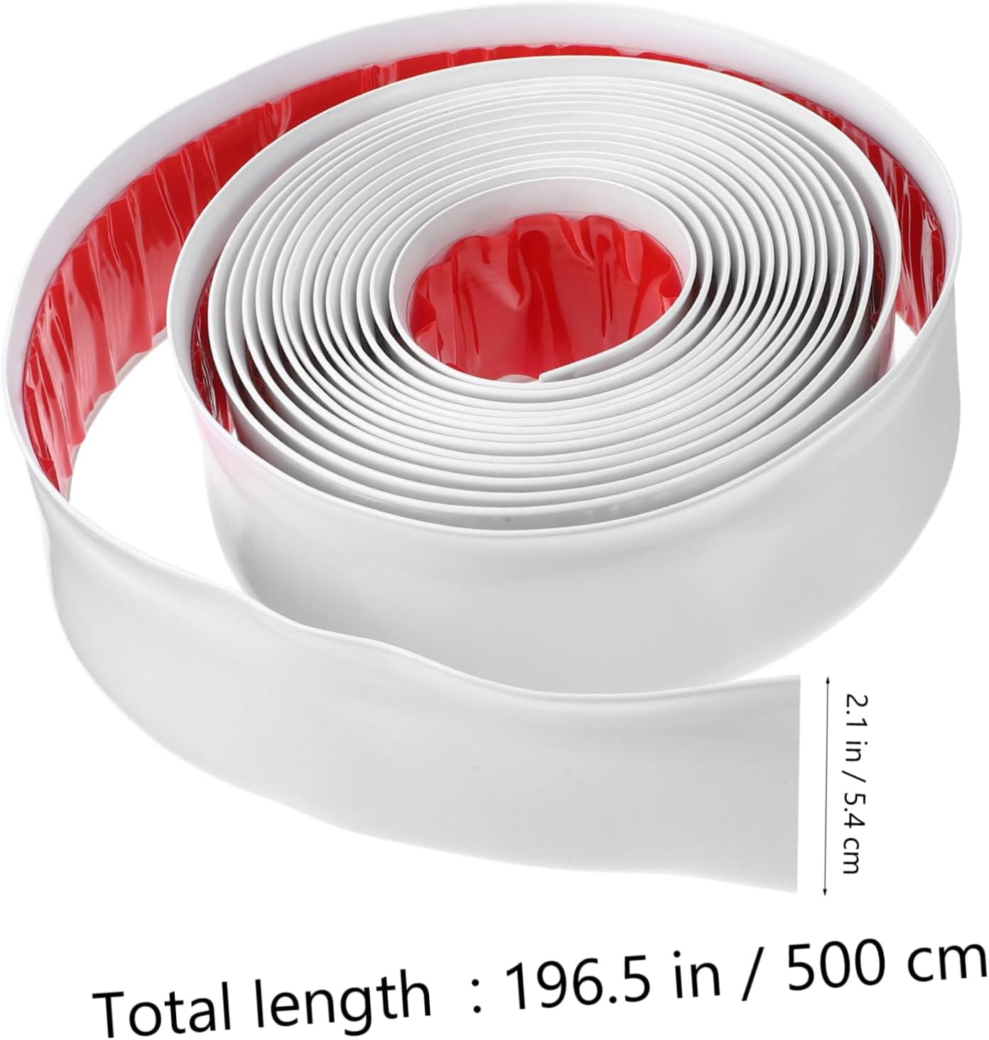 Mikikit 1roll Peel and Stick PVC Baseboard Trim for Easy Installation Wall Molding Self-Adhesive Decorative Edging Room Decor Design