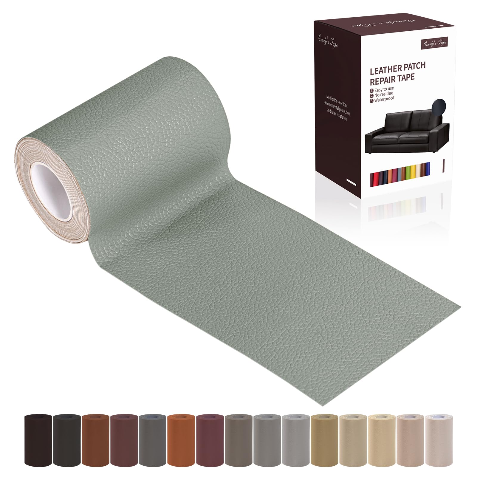Leather Repair Patch Tape - Fix Furniture & Car Seats -15