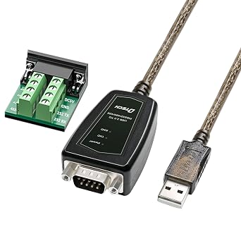 DTECH USB to Serial Adapter RS485 RS422 R232 3 in 1 Interface Supports DC 5V with Breakout Board LED Lights for Multi-Kind Control Devices Windows 11 10 8 7 XP Mac 5ft
