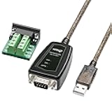 DTECH USB to Serial Adapter RS422 RS485 R232 to USB Cable (3 in 1 Interface) Supports DC 5V with Breakout Board LED Lights for Multi-Kind Control Devices Windows 11 10 8 7 XP Mac (1.5ft)