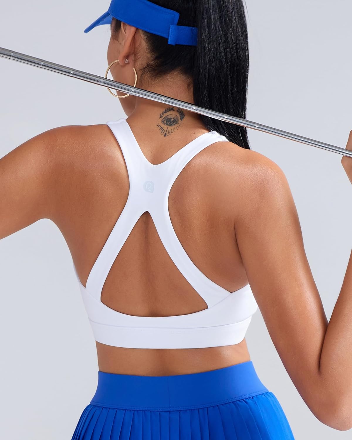 RUNNING GIRL Sports Bra for Women High Support, Molded Cup High Impact Sports Bras with Sewn in Pads Workout Running Bra - Image 4