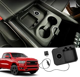 Xipoo Wireless Charger Compatible with 2019-2024 Dodge Ram Magnetic Fast Charging Wireless Charging Tray Pad Replacement for 2019-2024 Dodge Ram Accessories (Magnetic Style)