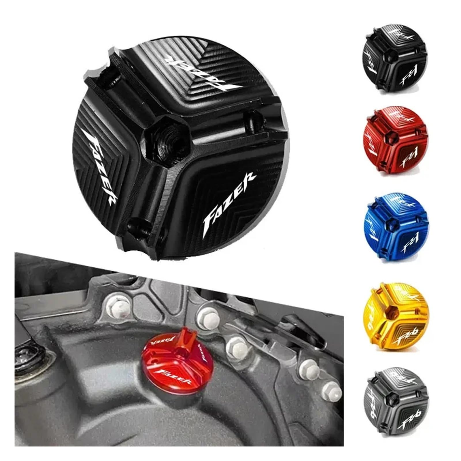 Fit For Y/A M-A-HA FZ1 Fazer 2006-2015 FZ6 FZ-6 FZ 6 FZ6R 2004-2012 2007 2009 FZ8 CNC Motorcycle Engine Oil Filler Cap Oil Plug Cover