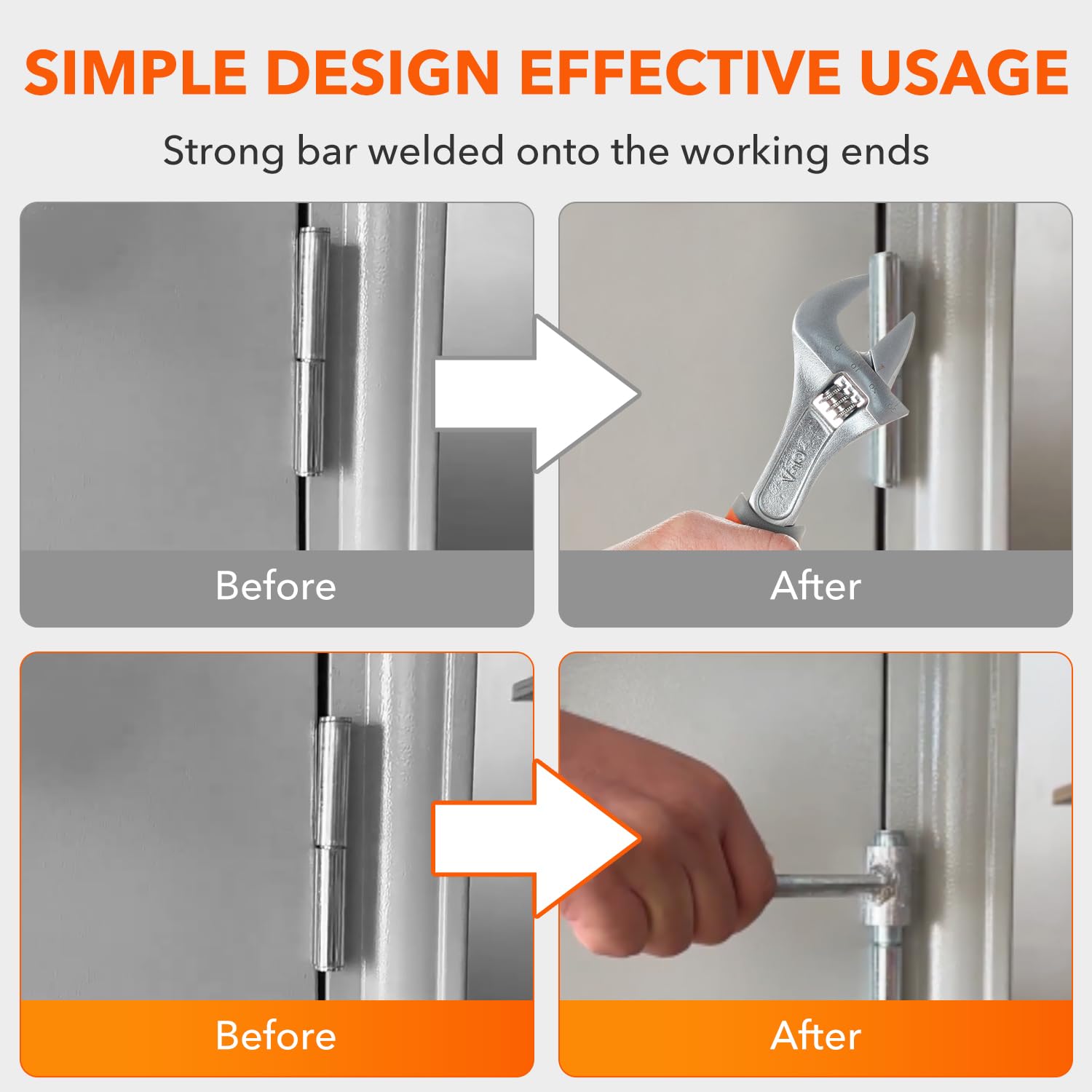 Pocket Door Wrench 4-in-1 Door Hinge Adjustment Tool Kit - Fix Sagging ...