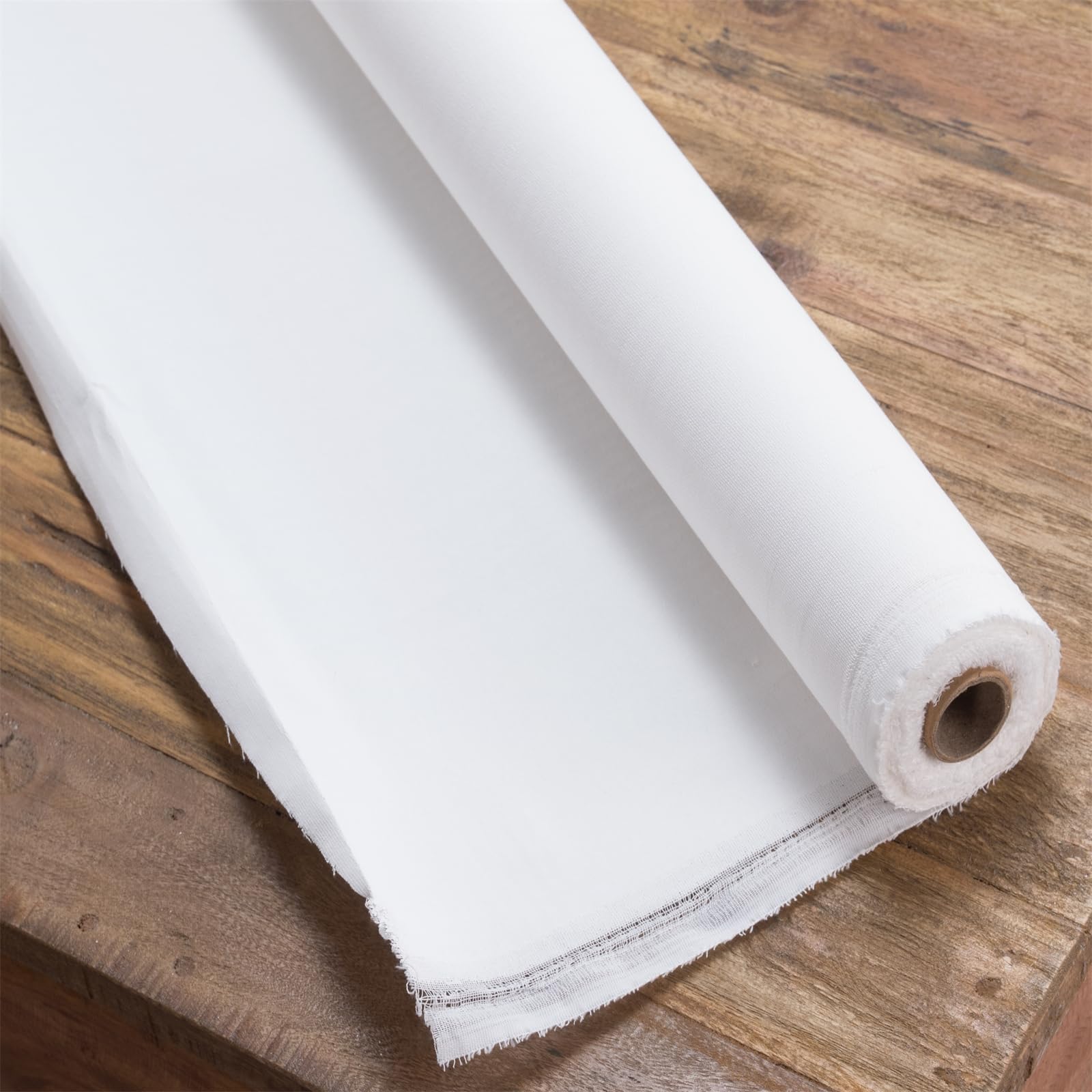 Tela su rotolo BK Premium, 100% cotone, 280 g/m², 1,6 x 10 m, pronta da dipingere, preparata con Gesso
